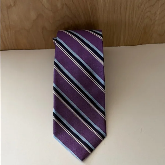 Brooks Brothers Purple and Blue Striped Tie - Picture 2 of 7